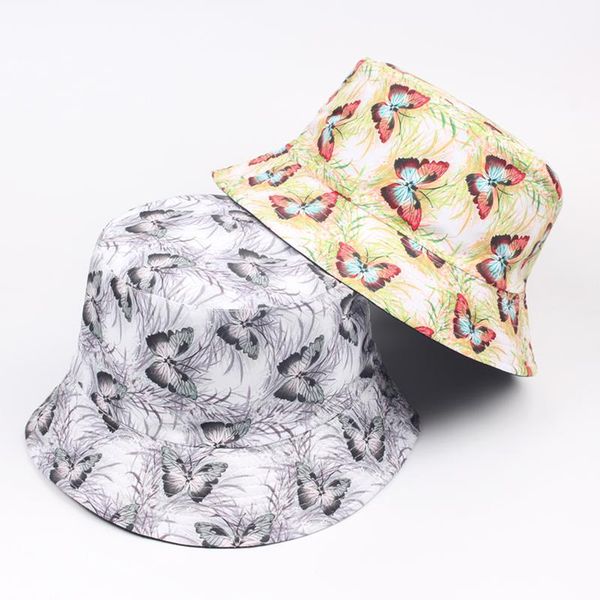 wide brim hats women bucket hat butterfly prin cotton double-sided caps outdoor fashion panama sunscreen cap women's fisherman summer, Blue;gray
wide brim hats women bucket hat butterfly prin cotton double-sided caps outdoor fashion panama sunscreen cap women's fisherman summer, Blue;gray