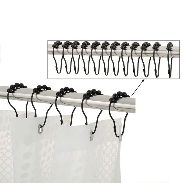 12 pieces black curtain hanging hooks portable household shower curtain rings black iron hooks shower curtain accessories
12 pieces black curtain hanging hooks portable household shower curtain rings black iron hooks shower curtain accessories