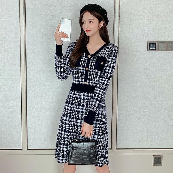 casual dresses arrival runway korean sweet slim knitted pullovers women's v neck long sleeve dress vestidos, Black;gray
casual dresses arrival runway korean sweet slim knitted pullovers women's v neck long sleeve dress vestidos, Black;gray