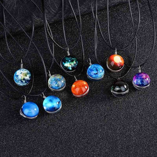 double sided glass ball night light lovers necklace yuansu universe dream star sky pendant jewelry, Black
double sided glass ball night light lovers necklace yuansu universe dream star sky pendant jewelry, Black