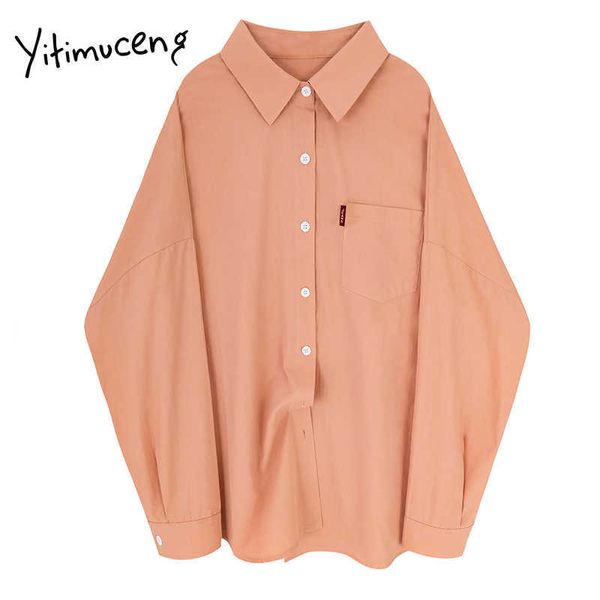 yitimuceng white blouse women casual button up clothing solid vintage long sleeve shirt office lady spring pocket loose style 210601
yitimuceng white blouse women casual button up clothing solid vintage long sleeve shirt office lady spring pocket loose style 210601