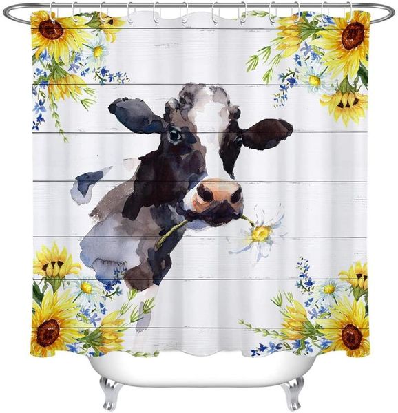 shower curtains watercolor sunflower cow curtain rustic wooden plank funny farm cattle with daisy flower
shower curtains watercolor sunflower cow curtain rustic wooden plank funny farm cattle with daisy flower