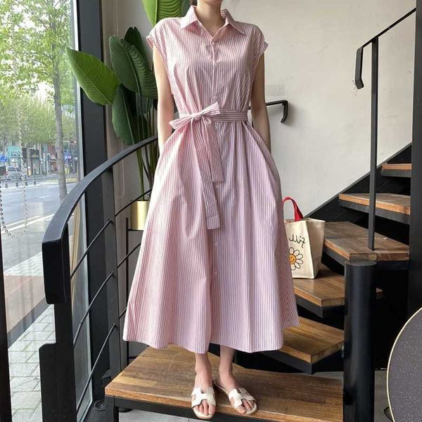 dresses women summer loose casual blue turn down collar single-breasted sleeveless shirts dress bandage waist wild vestido 210610, Black;gray
dresses women summer loose casual blue turn down collar single-breasted sleeveless shirts dress bandage waist wild vestido 210610, Black;gray