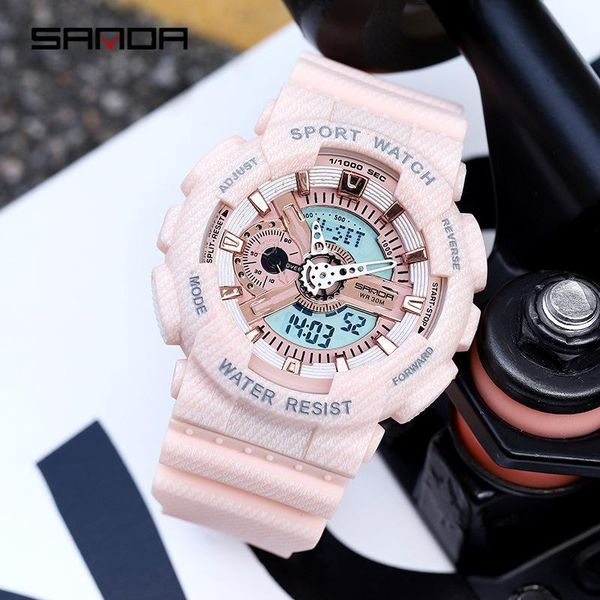 sanda selling sport women men digital watches doul display led electronic watch fashion trend personalized clock wristwatches, Slivery;brown
sanda selling sport women men digital watches doul display led electronic watch fashion trend personalized clock wristwatches, Slivery;brown