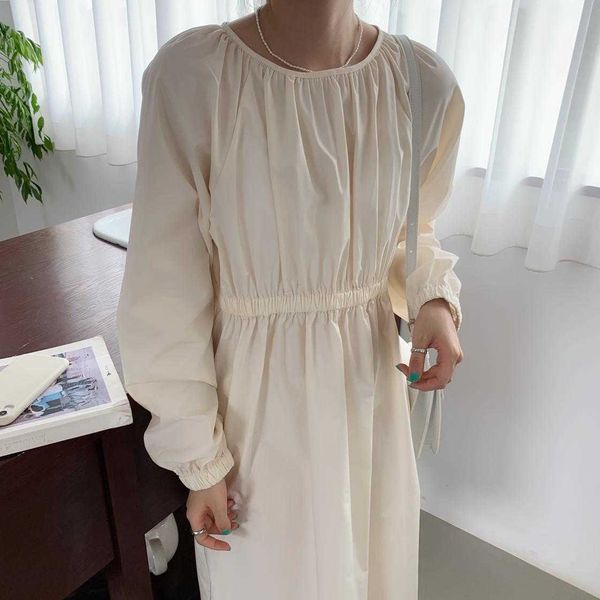 mozuleva korean trendy pleated elegant japanese minimalist white apricot long-sleeved dress 210706, Black;gray
mozuleva korean trendy pleated elegant japanese minimalist white apricot long-sleeved dress 210706, Black;gray