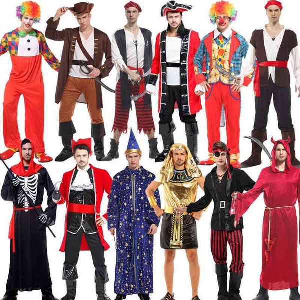 halloween costume male ball clown caribbean pirate demon vampire cosplay dress, Black;red
halloween costume male ball clown caribbean pirate demon vampire cosplay dress, Black;red