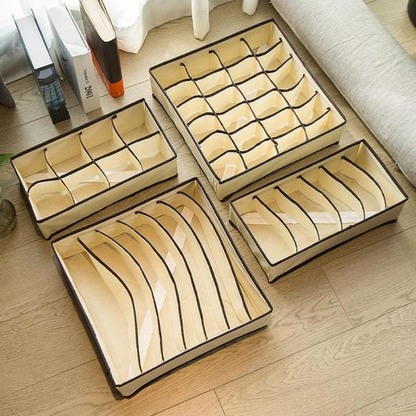 storage drawers 40%4pcs box breathable foldable non woven fabric underwear bra holder for home
storage drawers 40%4pcs box breathable foldable non woven fabric underwear bra holder for home