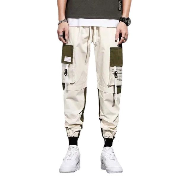 men's pants 2021 men cargo hip hop pockets track ribbons harem joggers harajuku tide fashion casual cotton streetwear trousers, Black
men's pants 2021 men cargo hip hop pockets track ribbons harem joggers harajuku tide fashion casual cotton streetwear trousers, Black