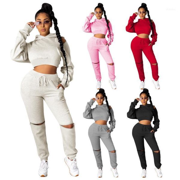 autumn winter women casual solid navel sports with hood hollow out two piece set tracksuit sweatsuit outfits1, Gray
autumn winter women casual solid navel sports with hood hollow out two piece set tracksuit sweatsuit outfits1, Gray