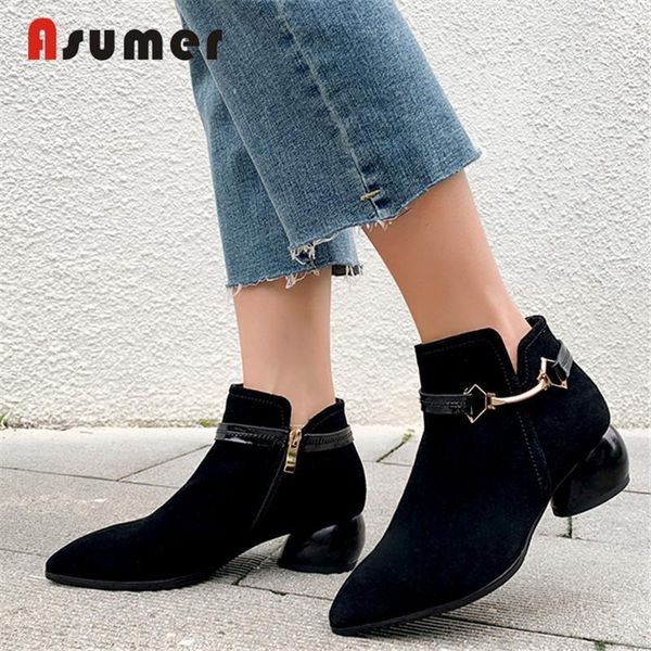 boots asumer 2021 brand women genuine leather shoes zipper sqaure heel black ankle female office dress1
boots asumer 2021 brand women genuine leather shoes zipper sqaure heel black ankle female office dress1