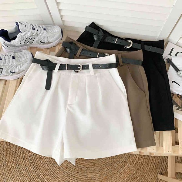summer fashion all-match solid color high waist slimming suit shorts wide leg women with belt 210507, White;black
summer fashion all-match solid color high waist slimming suit shorts wide leg women with belt 210507, White;black
