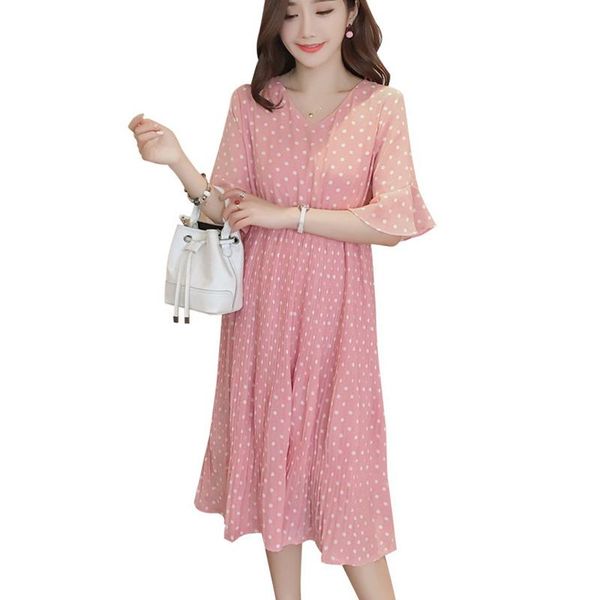 maternity dresses pleated chiffon ruffles clothings pink polka dots plus size - xxl pregnant women loose pregnancy clothes 2021, White
maternity dresses pleated chiffon ruffles clothings pink polka dots plus size - xxl pregnant women loose pregnancy clothes 2021, White