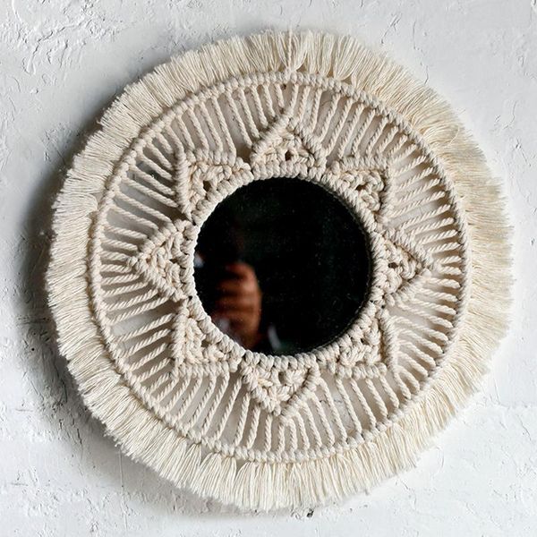 mirrors nordic macrame mirror tapestry decoration wall hanging bohemian handmade home decor accessories living room
mirrors nordic macrame mirror tapestry decoration wall hanging bohemian handmade home decor accessories living room