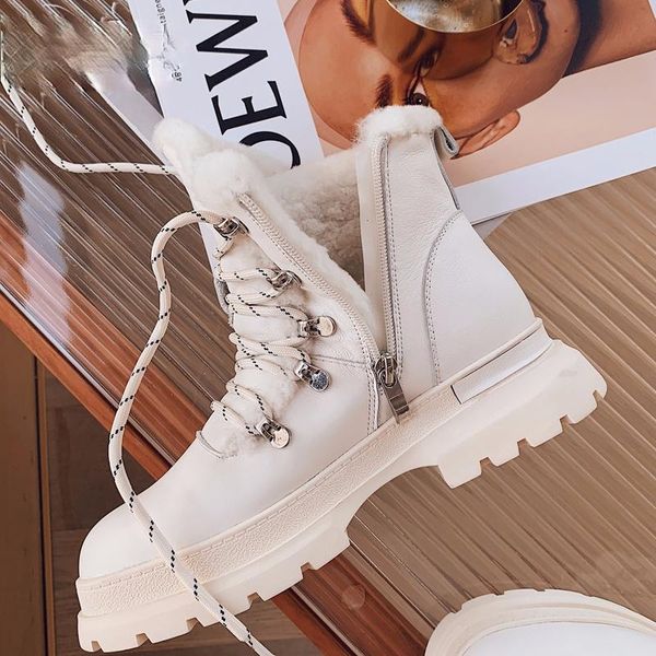 genuine leather winter boots plush fur warm women's snow ankle product shoes p434, Black
genuine leather winter boots plush fur warm women's snow ankle product shoes p434, Black