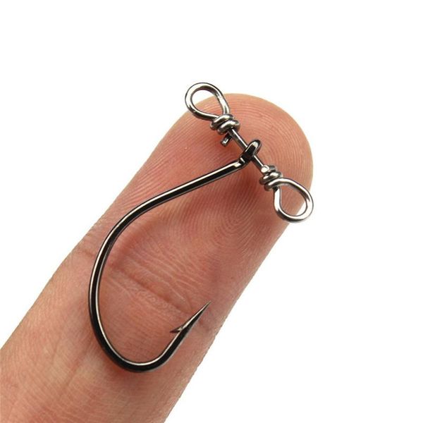 fishing hooks 20pcs for down s rig crook lure black nickel crank single fish crooks double hole swivel high carbon steel
fishing hooks 20pcs for down s rig crook lure black nickel crank single fish crooks double hole swivel high carbon steel