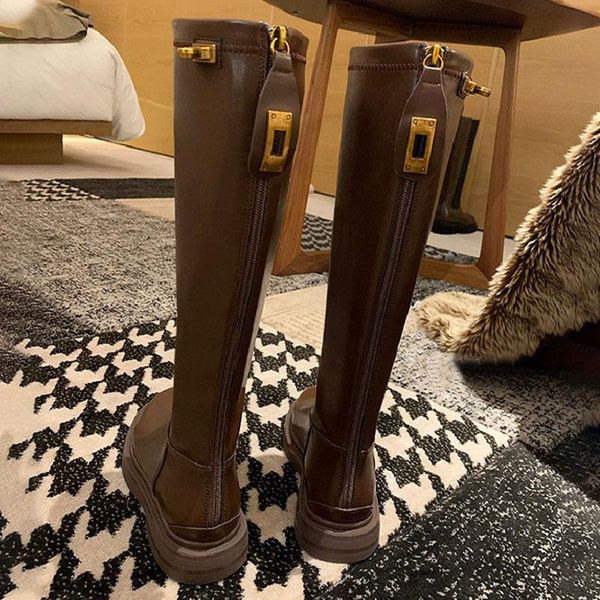 boots woman knee high fashion ankle strap boot for women mid heels casual slip on elegant pu leather female shoes plush 2021, Black
boots woman knee high fashion ankle strap boot for women mid heels casual slip on elegant pu leather female shoes plush 2021, Black