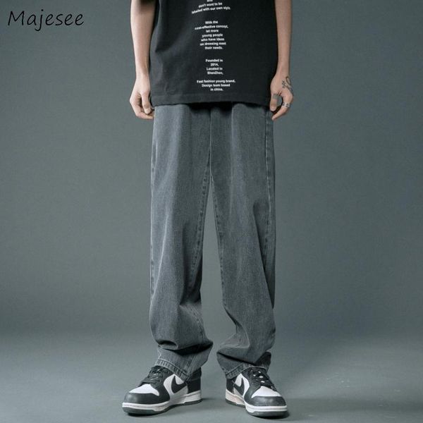 men's jeans men loose straight simple zipper solid denim wide leg breathable trousers hip hop all-match korean style streetwear couple, Blue
men's jeans men loose straight simple zipper solid denim wide leg breathable trousers hip hop all-match korean style streetwear couple, Blue