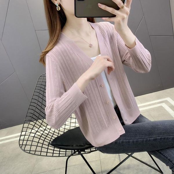 women's blouses & shirts women 2021 summer fashion ice silk knitted cardigan coats female v-neck short ladies thin sunscreen w146, White
women's blouses & shirts women 2021 summer fashion ice silk knitted cardigan coats female v-neck short ladies thin sunscreen w146, White