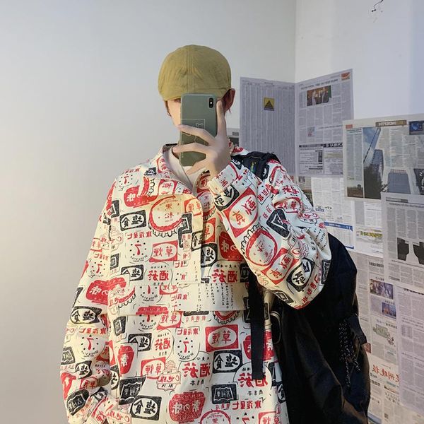 men's jackets graphic printed shirt korean men 2021 japanese streetwear man casual coats spring long sleeve male oversize 5xl, Black;brown
men's jackets graphic printed shirt korean men 2021 japanese streetwear man casual coats spring long sleeve male oversize 5xl, Black;brown