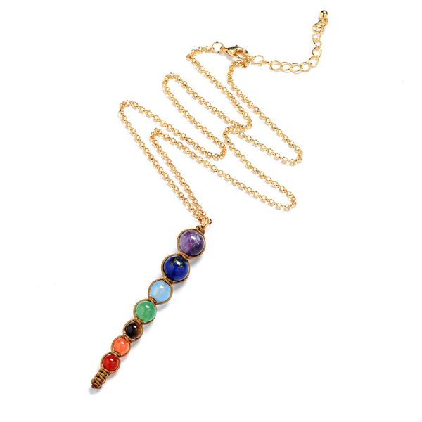 natural stone gold plated handmade rope braided pendant necklaces for women girl fashion party club decor lucky energy jewelry, Silver
natural stone gold plated handmade rope braided pendant necklaces for women girl fashion party club decor lucky energy jewelry, Silver