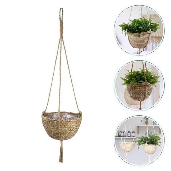 storage baskets 1pc hand-knitted hanging planter decorative flowerpot (random color)
storage baskets 1pc hand-knitted hanging planter decorative flowerpot (random color)