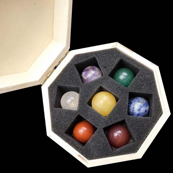 decorative objects & figurines wooden gift box chakela seven chakras round ball and irregular ore set amethyst agate jade for collection
decorative objects & figurines wooden gift box chakela seven chakras round ball and irregular ore set amethyst agate jade for collection