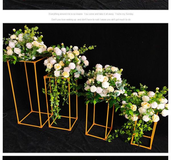 party decoration style wedding flower stand arrangement table centerpiece metal gold plating weddings geometric road lead for senyu1888
party decoration style wedding flower stand arrangement table centerpiece metal gold plating weddings geometric road lead for senyu1888