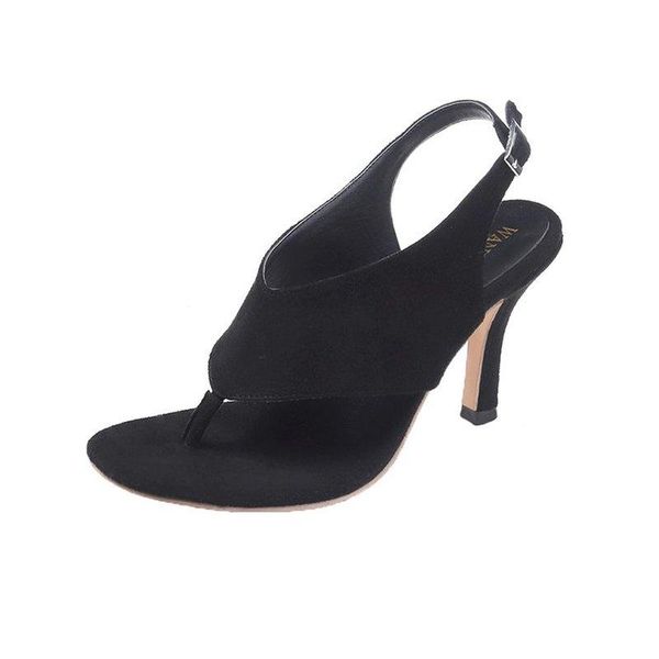 dress shoes 2021 mature women's sandals pure color versatile elegant flip-flops with heel outer wear fashionable, Black
dress shoes 2021 mature women's sandals pure color versatile elegant flip-flops with heel outer wear fashionable, Black