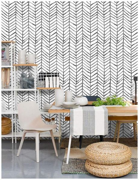 peel and stick wallpaper modern stripe contact paper herringbone black white self adhesive wall papers decorative wallpapers
peel and stick wallpaper modern stripe contact paper herringbone black white self adhesive wall papers decorative wallpapers