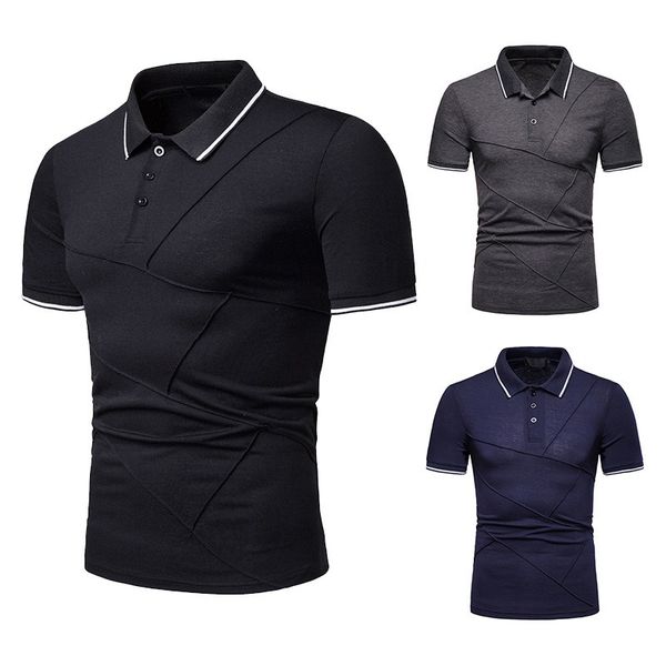 polo shirts new stylish pleated short sleeve polo t shirt for men, White;black
polo shirts new stylish pleated short sleeve polo t shirt for men, White;black