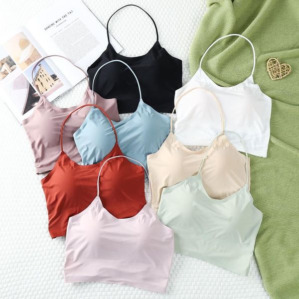 yoga outfit women sport bra halter neck bralette padded elastic underwear ice silk brassiere wireless cross back sportwear
yoga outfit women sport bra halter neck bralette padded elastic underwear ice silk brassiere wireless cross back sportwear