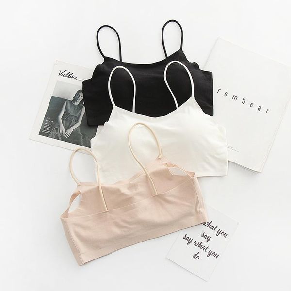 bustiers & corsets women ice silk bras girls tank crop seamless bralette underwear sports lingerie padded cropped female, Black;white
bustiers & corsets women ice silk bras girls tank crop seamless bralette underwear sports lingerie padded cropped female, Black;white