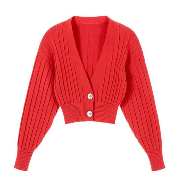 women's t-shirt korean style v-neck knitted cardigans spring casual long sleeve top, White
women's t-shirt korean style v-neck knitted cardigans spring casual long sleeve top, White
