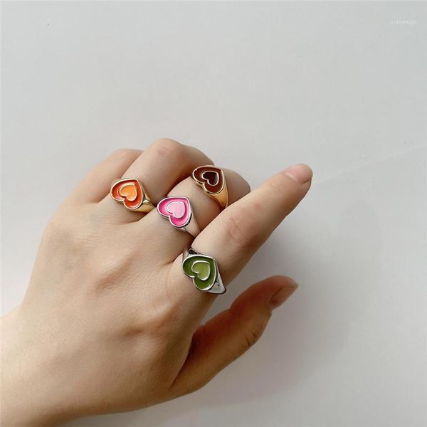 cluster rings double layer love heart for women girls enamel metal engagement wedding party vintage finger ring jewelry bague, Golden;silver
cluster rings double layer love heart for women girls enamel metal engagement wedding party vintage finger ring jewelry bague, Golden;silver