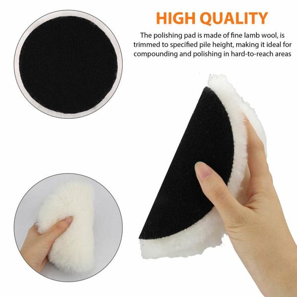 care products white polishing pad 3/5/7inch 3pcs bonnet buffing buffer car reusable soft wool
care products white polishing pad 3/5/7inch 3pcs bonnet buffing buffer car reusable soft wool