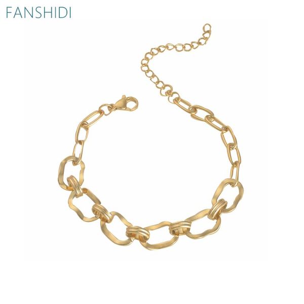 link, chain fanshidi stainless steel oval bracelet heavy metal geometric bangle texture 14 k pulseras mujer, Black
link, chain fanshidi stainless steel oval bracelet heavy metal geometric bangle texture 14 k pulseras mujer, Black
