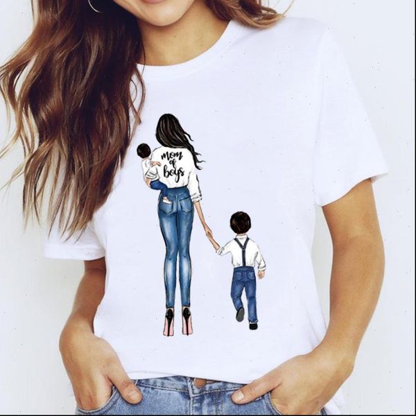 cartoon happy mama mom womens t shirt of boys love clothing print graphic ladies female tee, White
cartoon happy mama mom womens t shirt of boys love clothing print graphic ladies female tee, White