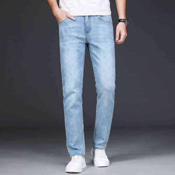 men's jeans men's size 28-44 spring / summer 2021 loose straight cotton elastic jeans plus fat men's pants, Blue
men's jeans men's size 28-44 spring / summer 2021 loose straight cotton elastic jeans plus fat men's pants, Blue