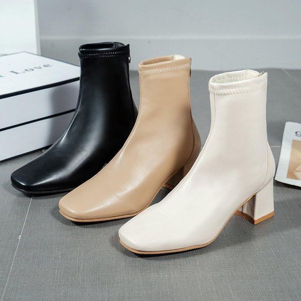 boots women ankle fashion simple zipper bright leather platform booties feminina mid-heel shoes woman, Black
boots women ankle fashion simple zipper bright leather platform booties feminina mid-heel shoes woman, Black