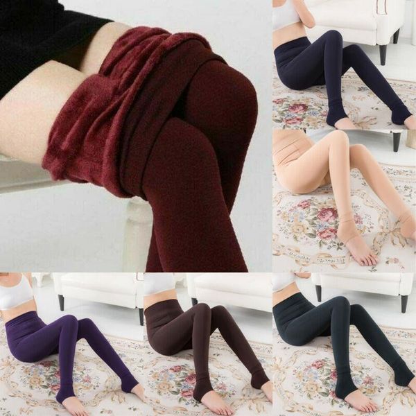 fashion casual solid thermal women leggings thick warm fleece lined stretch slim cotton blend polyester, Black
fashion casual solid thermal women leggings thick warm fleece lined stretch slim cotton blend polyester, Black