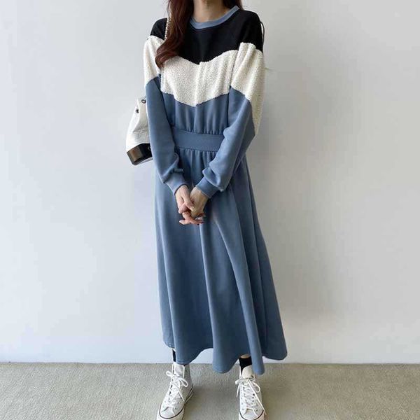women leisure autumn winter dress fashion o-neck patchwork long sleeve solid color hooded loose casual ladies dress 210527, Black;gray
women leisure autumn winter dress fashion o-neck patchwork long sleeve solid color hooded loose casual ladies dress 210527, Black;gray
