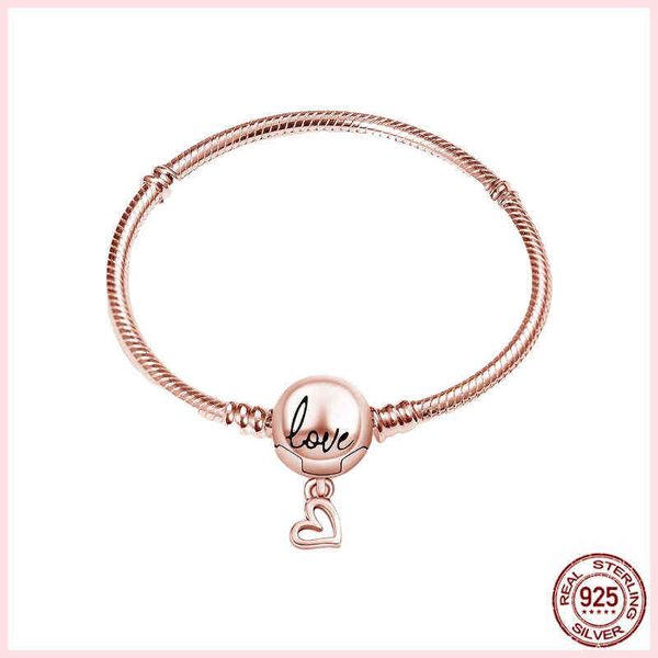 2021 new rose gold bracelet for women diy bangle sterling silver 925 jewelry sieraden fit pandora original charms, Black
2021 new rose gold bracelet for women diy bangle sterling silver 925 jewelry sieraden fit pandora original charms, Black
