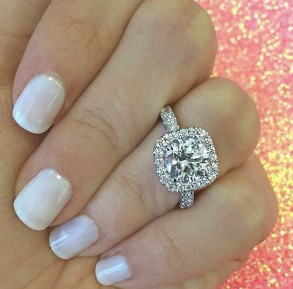 cluster rings eternal 925 sterling silver ring finger fine jewelry inlay 2 diamond engagement wedding set for women cute girl, Golden;silver
cluster rings eternal 925 sterling silver ring finger fine jewelry inlay 2 diamond engagement wedding set for women cute girl, Golden;silver