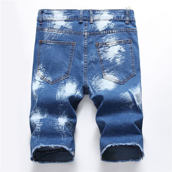 cool hole designer draped mens skinny jean jeans shorts short fashion knee length trousers, White;black
cool hole designer draped mens skinny jean jeans shorts short fashion knee length trousers, White;black