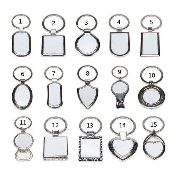 keychains 15 shapes sublimation transfer paper blanks diy metal round key rings heat press po custom jewelry making, Silver
keychains 15 shapes sublimation transfer paper blanks diy metal round key rings heat press po custom jewelry making, Silver