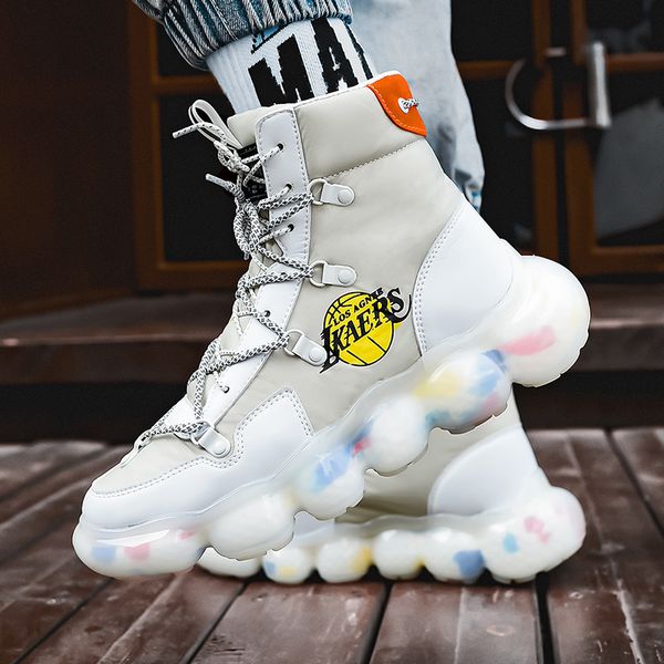 autumn white hip hop boots for men high non-slip men winter boots colorful bottom platform mens leather shoes bambas hombre
autumn white hip hop boots for men high non-slip men winter boots colorful bottom platform mens leather shoes bambas hombre