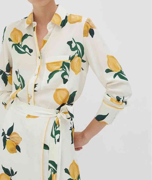 shirt 100% french fresh lemon print exquisite bound silk long-sleeved turn-down collar women clothes 0c1x, White
shirt 100% french fresh lemon print exquisite bound silk long-sleeved turn-down collar women clothes 0c1x, White