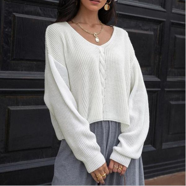 women's sweaters women jumper knitted fashion long sleeve comfortable loose female pullovers chic white twist ins, White;black
women's sweaters women jumper knitted fashion long sleeve comfortable loose female pullovers chic white twist ins, White;black