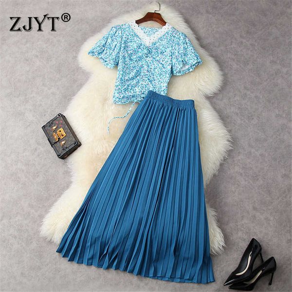 summer 2 piece clothing set women fashion designer v neck print short and long pleated skirt suit holiday outfits 210601, White
summer 2 piece clothing set women fashion designer v neck print short and long pleated skirt suit holiday outfits 210601, White