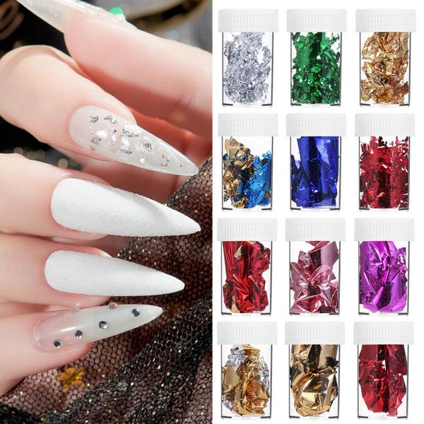 nail art decorations 10pcs gold silver red colorful glitter irregular aluminum foil paper gel polish decoration tools, Silver;gold
nail art decorations 10pcs gold silver red colorful glitter irregular aluminum foil paper gel polish decoration tools, Silver;gold